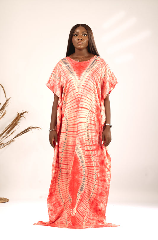 Red and White kaftan