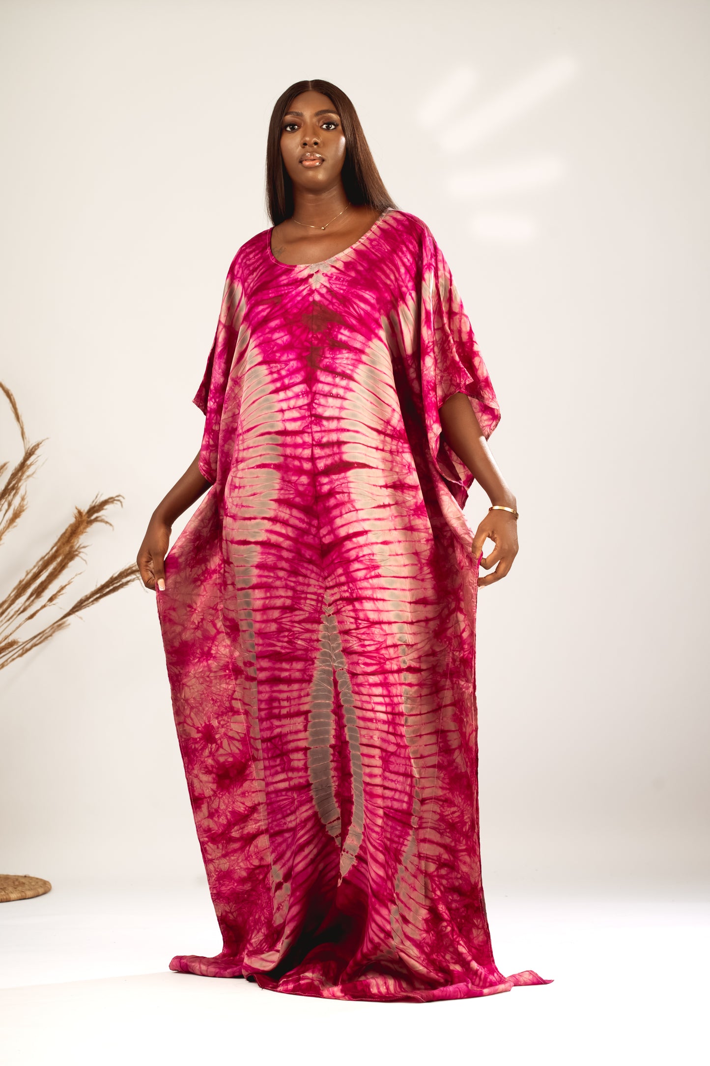 Red and grey Kaftan